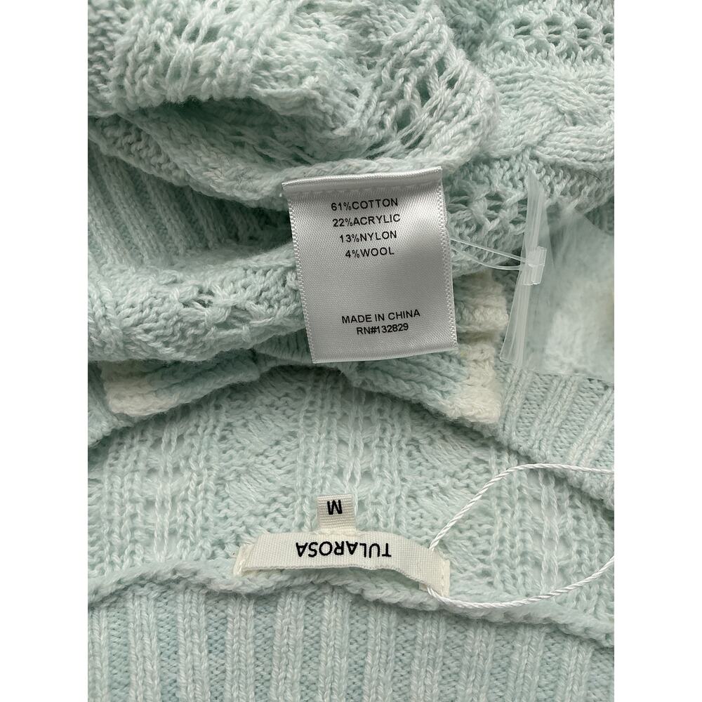 Tularosa Ruffled Turquoise Starlene Cardigan Size M - Picture 4 of 4